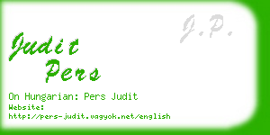 judit pers business card